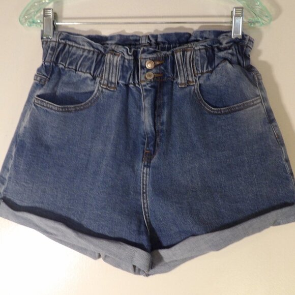 L&M High Rise Jean Mom Shorts Sz M - Picture 1 of 5